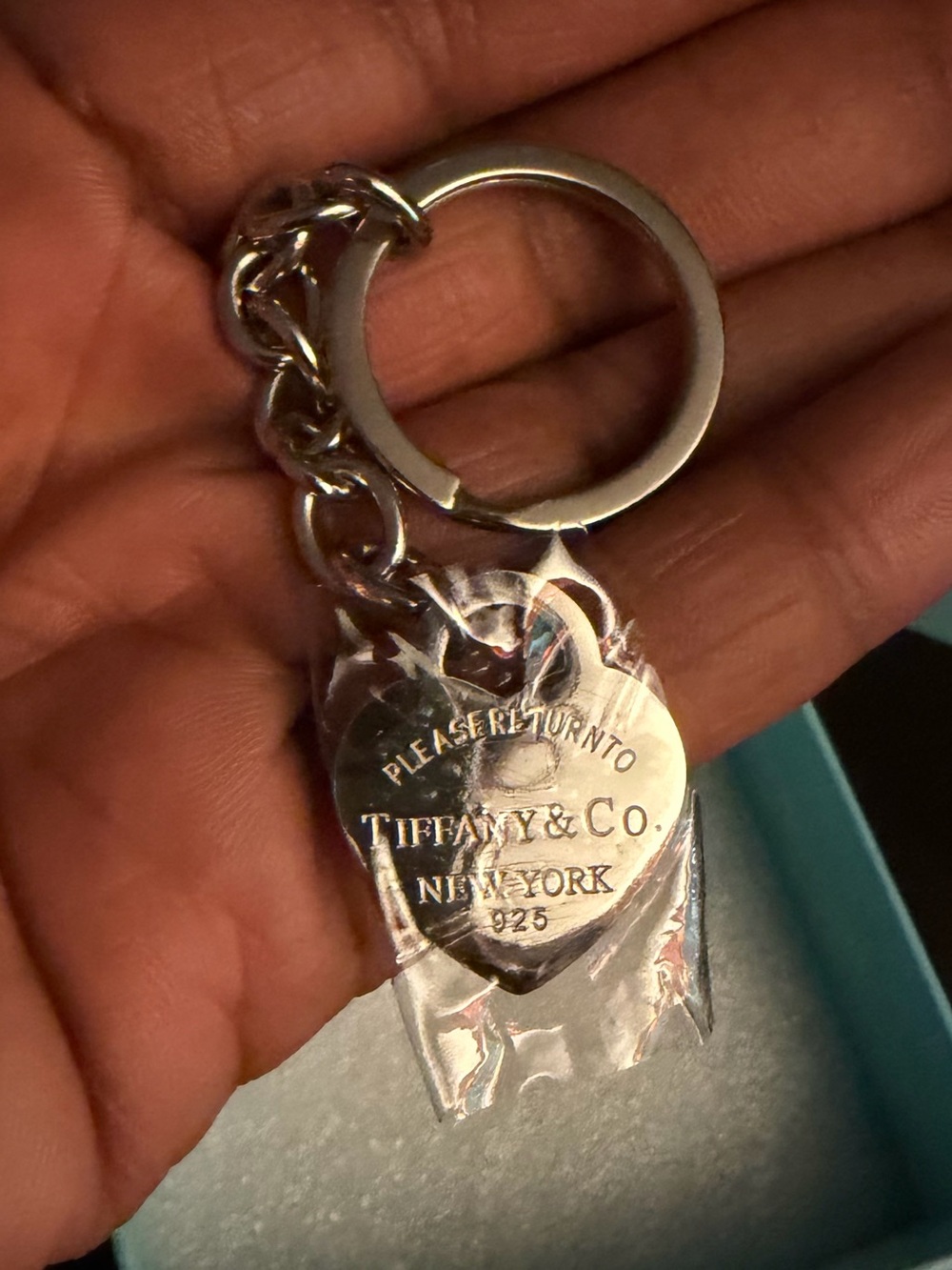 Inspired Heart Tag Keyring - Picture 2 of 4